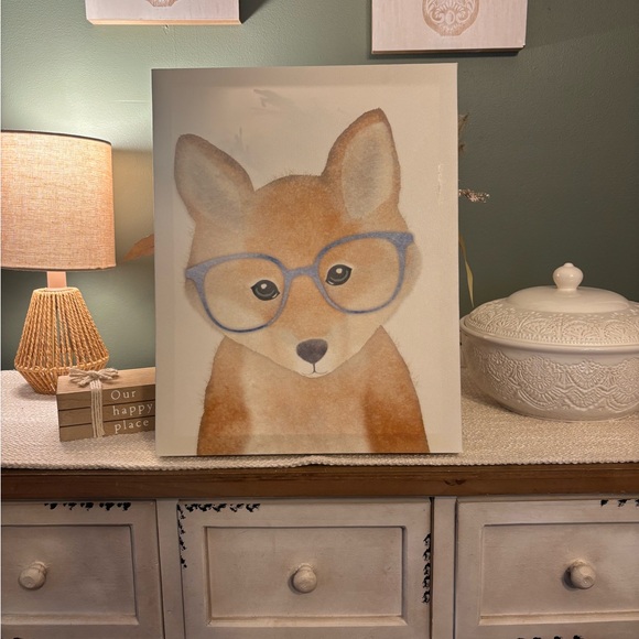 Woodland Baby Animal Canvas Print - Picture 2 of 2